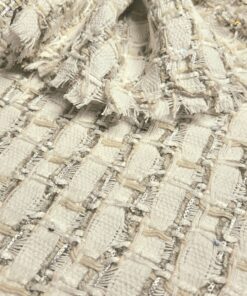 Cream-white Tweed with Lurex (140cm, 2m last piece)